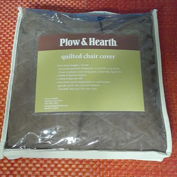 Plow & Hearth Other - New P&H Pet Quilted Chair Cover New In Package Brown